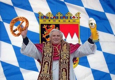 Na dann prost! Papst Benedikt XVI.