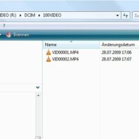Videos im Explorer