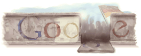 Googles Doodle zum Mauerfall