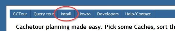 GCTour Installation