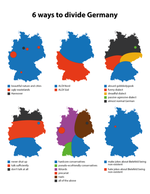 6 ways to divide Germany