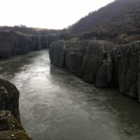 Der Fluß Hvítá in der Brúarhlöð-Schlucht