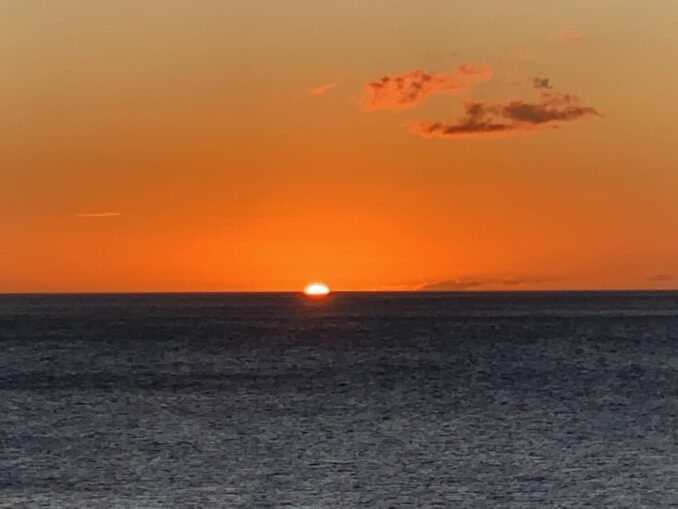 Karibischer Sonnenuntergang