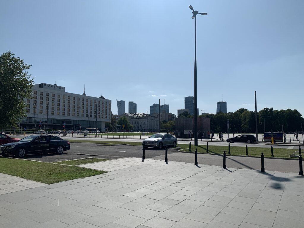 Blick zum Pilsudski Platz
