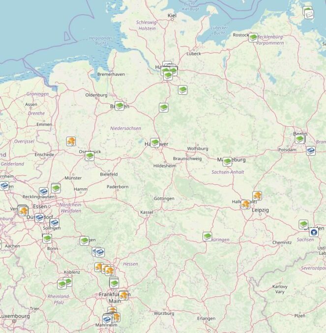 Caches mit mehr als 2000 Favoritenpunkten in Deutschland