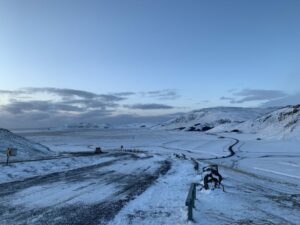 Winterlandschaft bei Vik