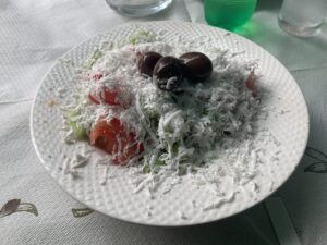 Schopska Salat Restaurant Grosh, Ohrid (Mazedonien)