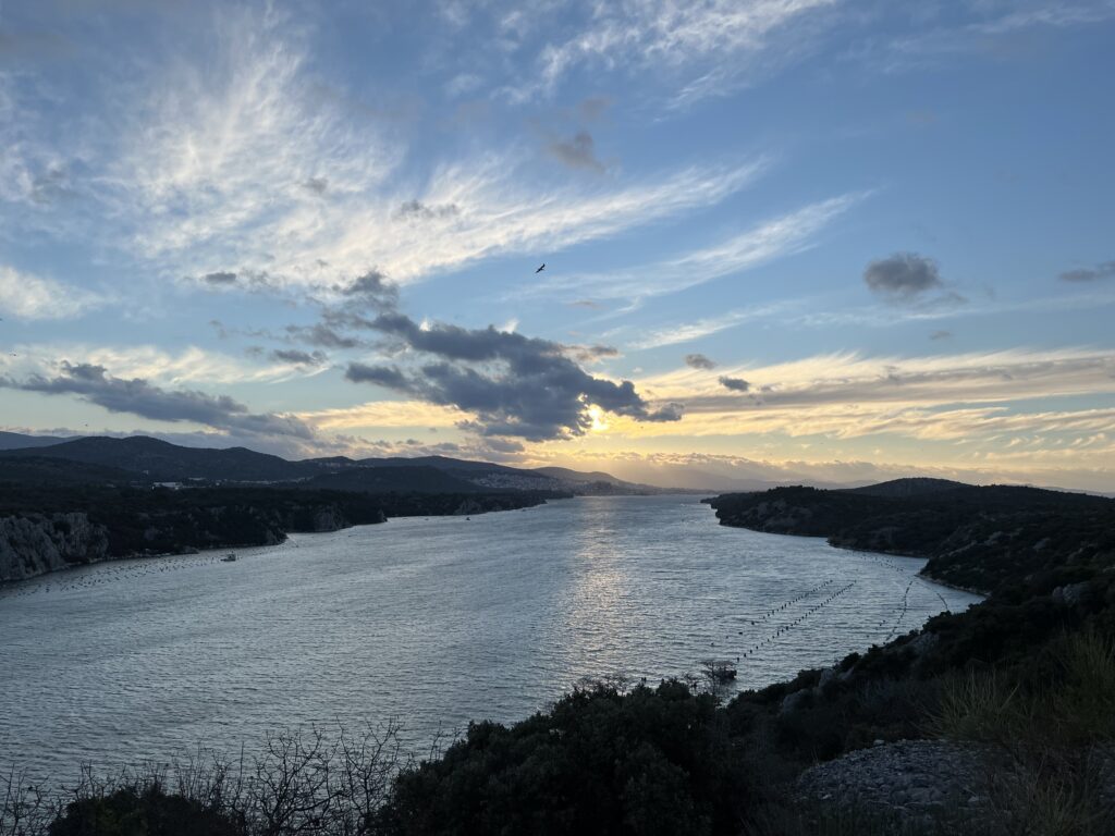 Kroatien: Blick von der Krka-Brücke