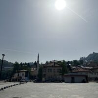 Blick von Sarajevos Altstadt Richtung Osten (BiH)