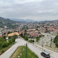Blick von Žuta Tabija auf Sarajevo (BiH)