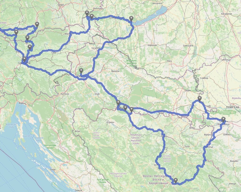 Route über den Balkan