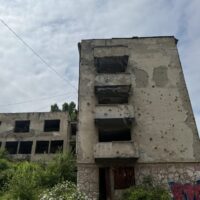 Ruinen mit Einschusslöchern in Sarajevo (BiH)