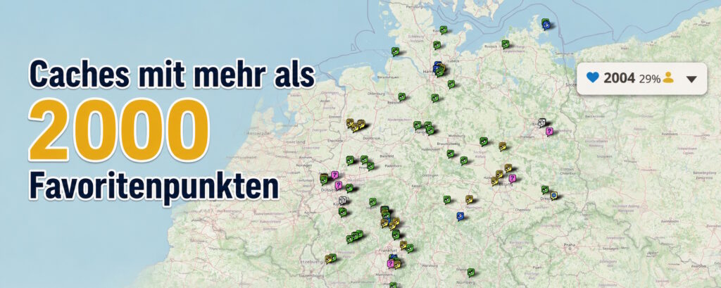 Caches mit mehr als 2000 Favoritenpunkten Caches mit mehr als 2000 Favoritenpunkten